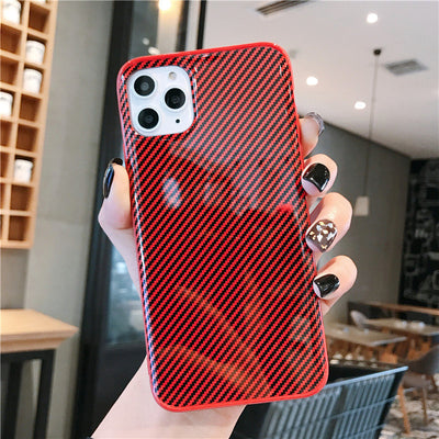Funda Compatible con Apple de Patrón de Fibra Minimalista - Image 10