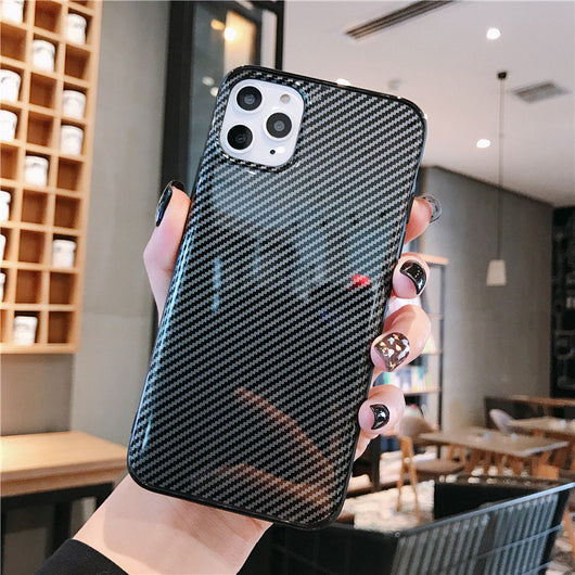 Funda Compatible con Apple de Patrón de Fibra Minimalista - Image 4