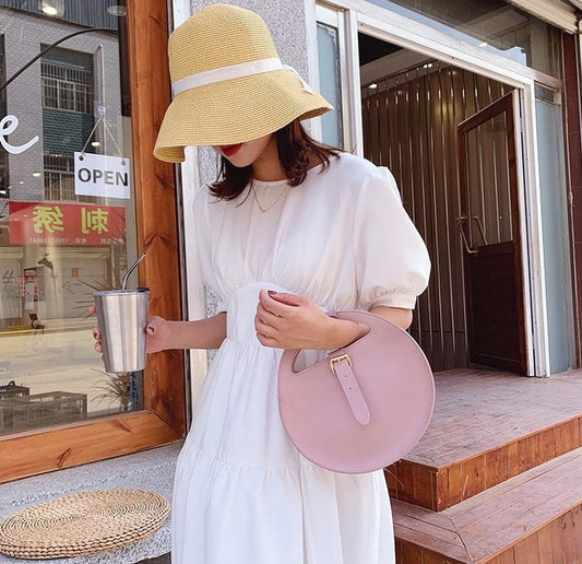 Bolso Redondo Versátil de Moda Europea y Americana