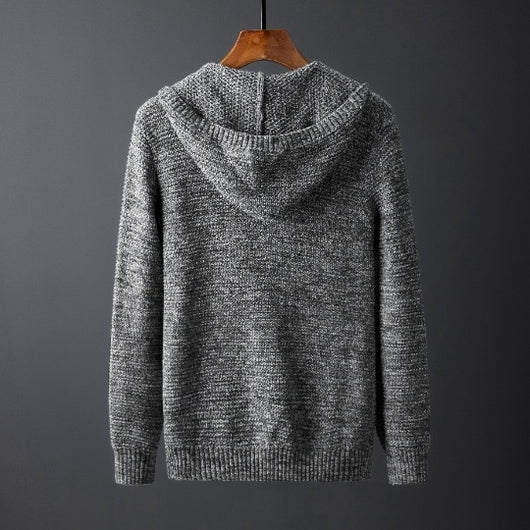 Suéter Hoodie con Cierre para Hombre - Diseño Moderno Liso - Image 3