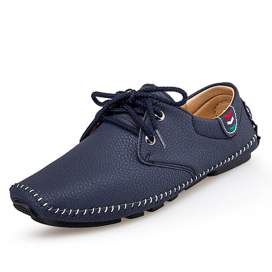 Zapatillas de Cuero Casual para Hombre - Estilo Británico - Image 7