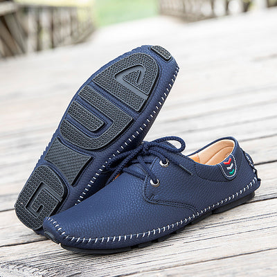 Zapatillas de Cuero Casual para Hombre - Estilo Británico - Image 5