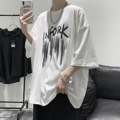 Camiseta Estampada de Verano para Hombre con Letras - Image 7