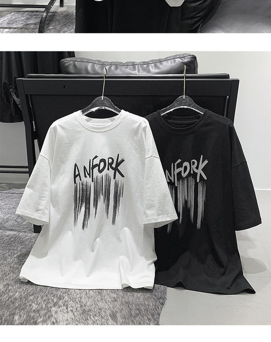 Camiseta Estampada de Verano para Hombre con Letras - Image 4