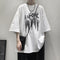 Camiseta Estampada de Verano para Hombre con Letras