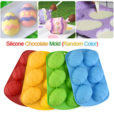 Molde de Silicona Forma Huevo Pascua para Chocolate, Gomitas y Fondant