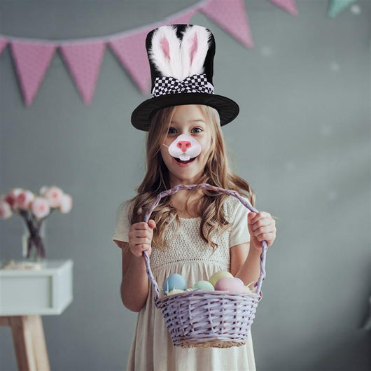 Diadema de Orejas de Conejo en Terciopelo - Accesorios de Disfraz para Pascua y Fiestas - Image 2
