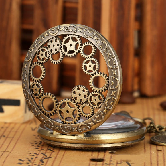 Reloj de Bolsillo Vintage con Brújula Integrada