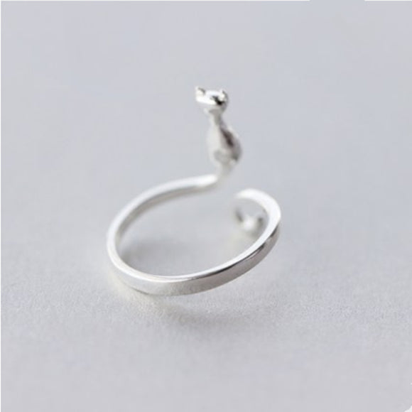 Anillo Gato Dulce Bosque - Versión Coreana para Dedo