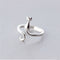 Korean Version Of Forest Sweet Cat Ring Finger Plateado
