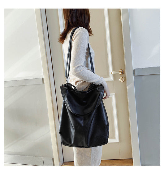 Bolso de Hombro Grande para Mujer - Bolsa Mensajero Retro Casual de Capacidad Expandible - Image 15