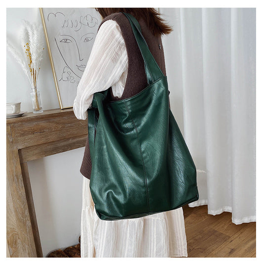 Bolso de Hombro Grande para Mujer - Bolsa Mensajero Retro Casual de Capacidad Expandible - Image 26