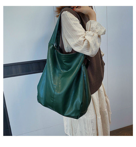 Bolso de Hombro Grande para Mujer - Bolsa Mensajero Retro Casual de Capacidad Expandible - Image 27