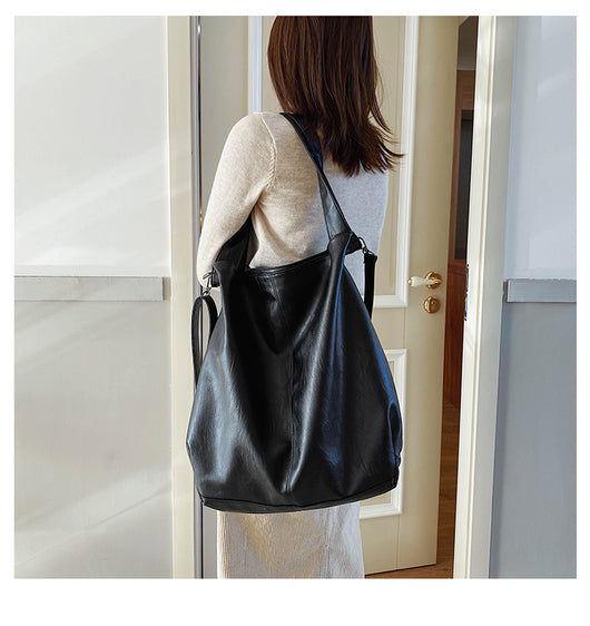 Bolso de Hombro Grande para Mujer - Bolsa Mensajero Retro Casual de Capacidad Expandible - Image 29