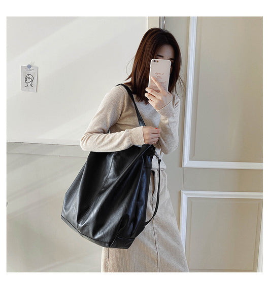Bolso de Hombro Grande para Mujer - Bolsa Mensajero Retro Casual de Capacidad Expandible - Image 30