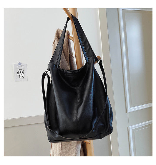 Bolso de Hombro Grande para Mujer - Bolsa Mensajero Retro Casual de Capacidad Expandible - Image 6