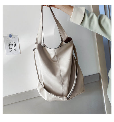 Bolso de Hombro Grande para Mujer - Bolsa Mensajero Retro Casual de Capacidad Expandible - Image 10