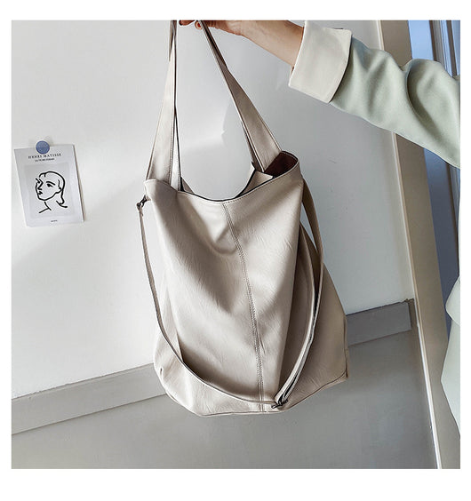 Bolso de Hombro Grande para Mujer - Bolsa Mensajero Retro Casual de Capacidad Expandible - Image 10