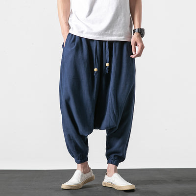 Pantalones Casuales Retro Oversize para Hombre Talla Grande - Image 4