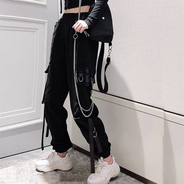 Pantalones Overol Hip-Hop Otoño Invierno Estilo Harajuku Unisex Versión Coreana
