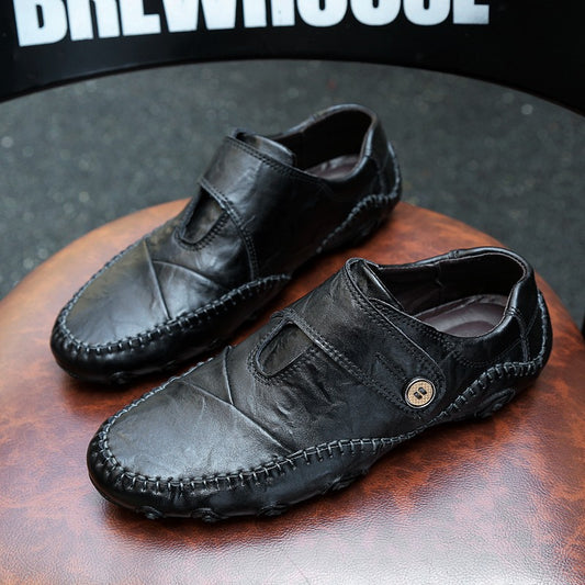 Zapatos Casuales de Cuero Estilo Británico