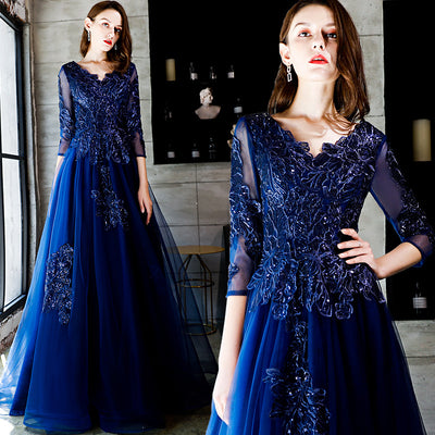 Vestido Azul Royal Elegante - Image 7