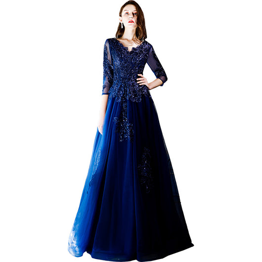 Vestido Azul Royal Elegante - Image 5