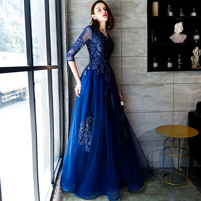 Vestido Azul Royal Elegante - Image 3