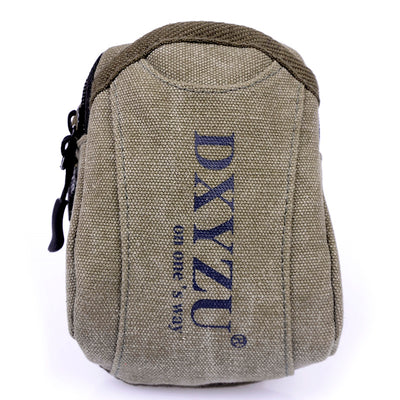Bolsa Riñonera Retro en Lona para Hombre con Gancho - Image 3