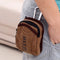Bolsa Riñonera Retro en Lona para Hombre con Gancho