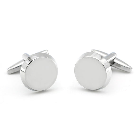 Gemelos de Plata Redondos Brillantes - Cobre y Metal Pulido