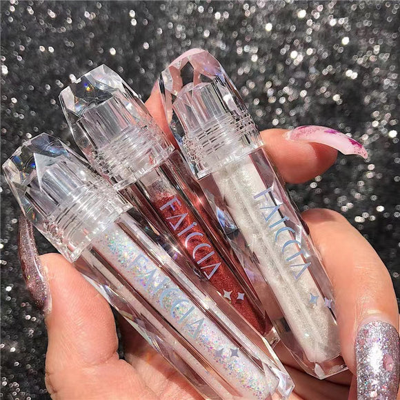 Sombra de Ojos con Perlas Diamantadas - Maquillaje Luminoso Profesional