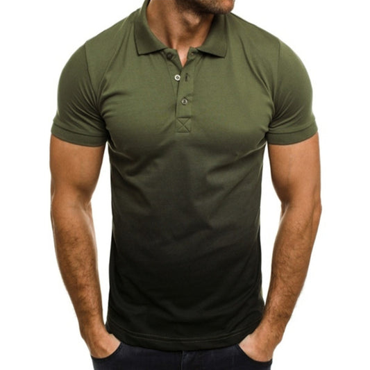 Polo Slim Fit con Estampado Degradado de Manga Corta para Hombre - Image 2