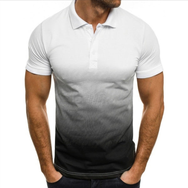 Polo Slim Fit con Estampado Degradado de Manga Corta para Hombre - Image 5