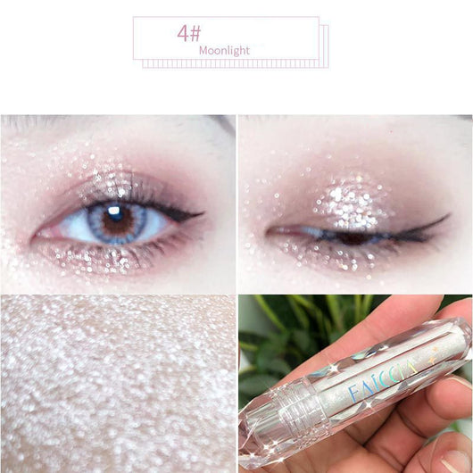 Sombra de Ojos con Perlas Diamantadas - Maquillaje Luminoso Profesional - Image 11