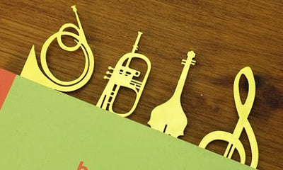 Set de 8 Marcapáginas Musicales Dorados con Cordón - Diseño Elegante para Amantes de la Música - Image 11