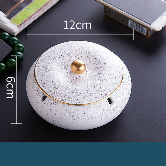 Cenicero de Cerámica Elegante para Sala, Oficina y Espacios Premium - Image 9