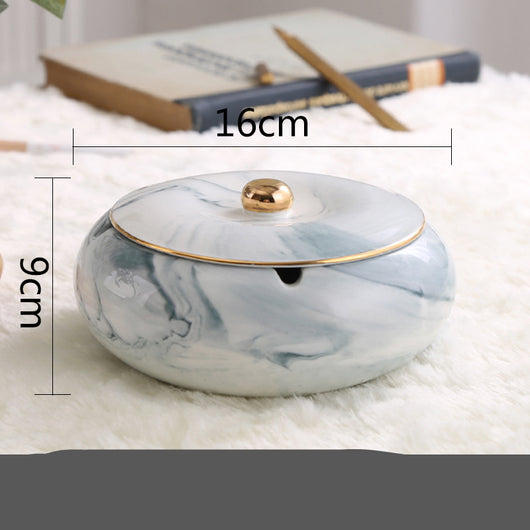 Cenicero de Cerámica Elegante para Sala, Oficina y Espacios Premium - Image 3