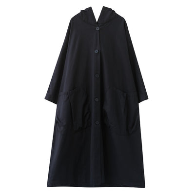 Abrigo Trinchera Largo Oversize para Mujer con Bolsillos Amplios - Image 7