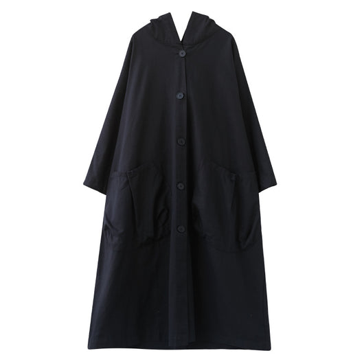 Abrigo Trinchera Largo Oversize para Mujer con Bolsillos Amplios - Image 7