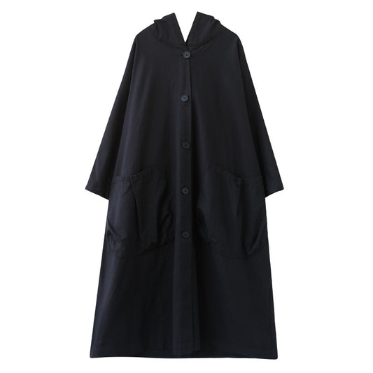 Abrigo Trinchera Largo Oversize para Mujer con Bolsillos Amplios - Image 2
