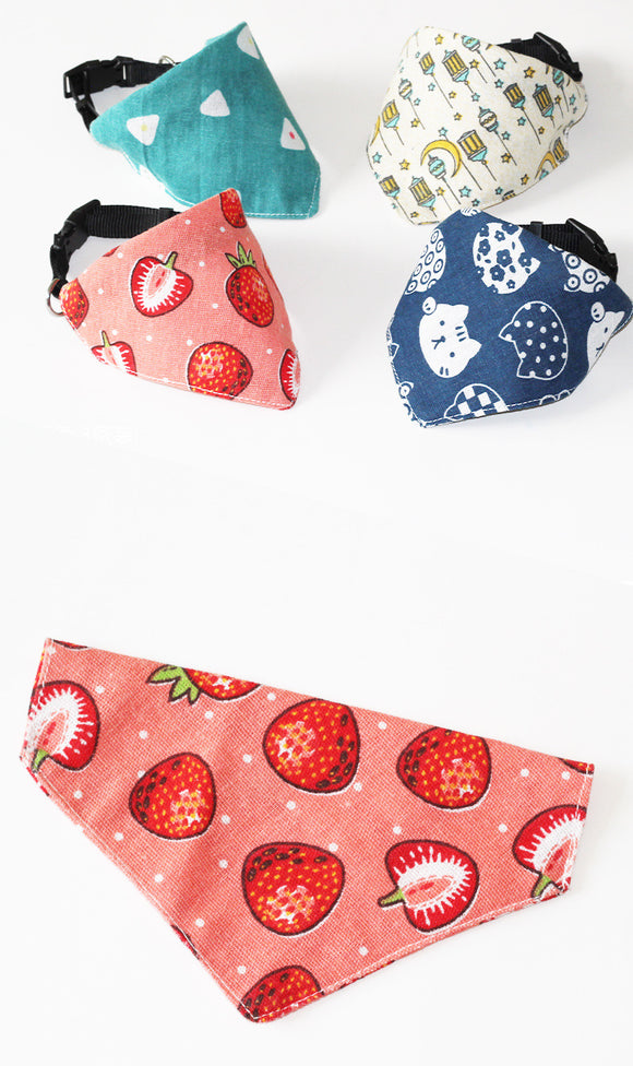Pañuelo Triangular Navideño para Perros y Gatos