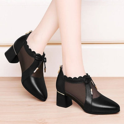 Zapatos de Tacón Bajo con Punta Afilada y Malla Transpirable - Image 8