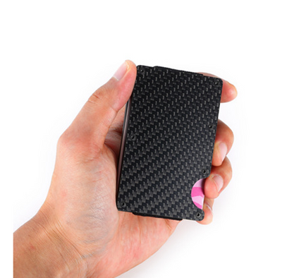 Billetera Minimalista de Metal con Protección RFID y Fibra de Carbono - Image 5