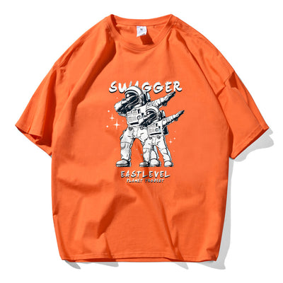 Playera de Algodón Puro Astronauta para Hombre y Mujer - Manga Corta Suelta - Image 11