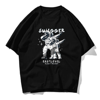 Playera de Algodón Puro Astronauta para Hombre y Mujer - Manga Corta Suelta - Image 13