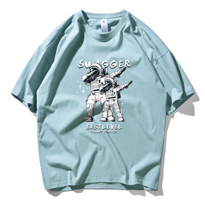 Playera de Algodón Puro Astronauta para Hombre y Mujer - Manga Corta Suelta - Image 14