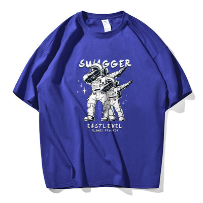 Playera de Algodón Puro Astronauta para Hombre y Mujer - Manga Corta Suelta - Image 4