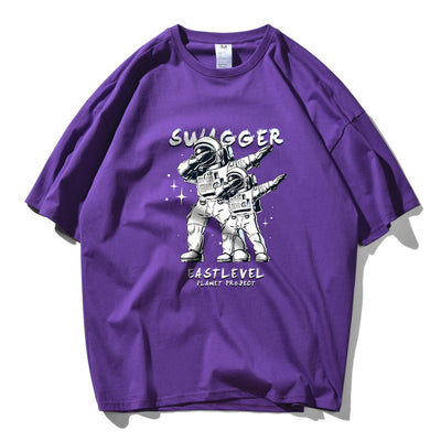 Playera de Algodón Puro Astronauta para Hombre y Mujer - Manga Corta Suelta - Image 6
