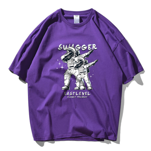 Playera de Algodón Puro Astronauta para Hombre y Mujer - Manga Corta Suelta - Image 6